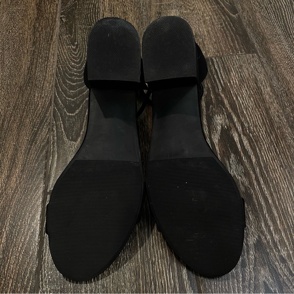 Black Open Toe Block heels - Picture 4 of 5